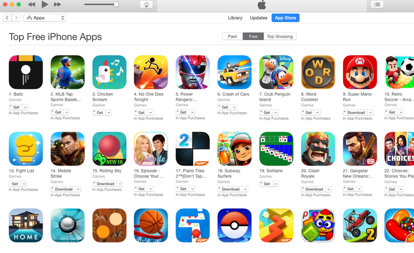 game app store download
