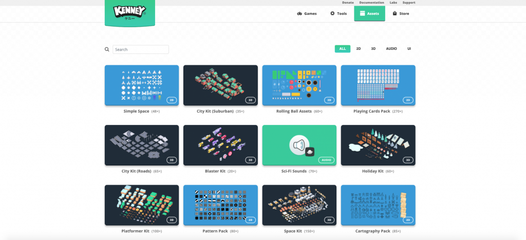 Kenney Free Game Assets in Environments - UE Marketplace