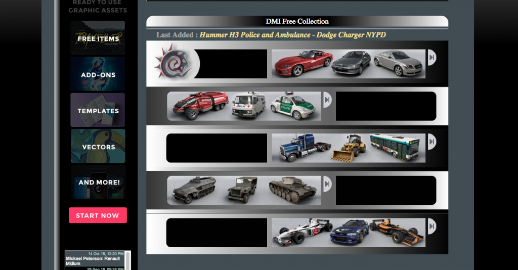 DMI Free 3D Car Models