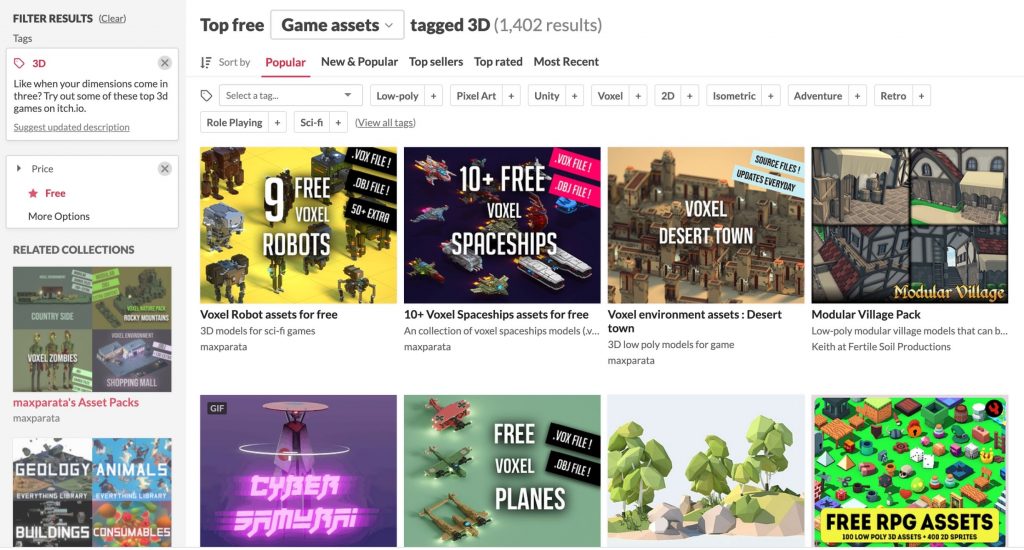 Top free game assets 
