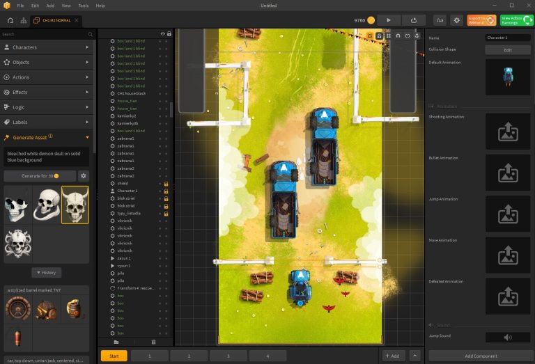 How To Create Game Assets Using The Buildbox Ai Tool Buildbox Game Maker Video Game Software 8835